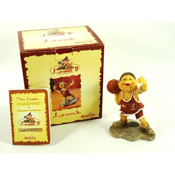 Lunk Laaf Efteling Collectible Figure Basketball Figurine in Box w Passport - Picture 2 of 11
